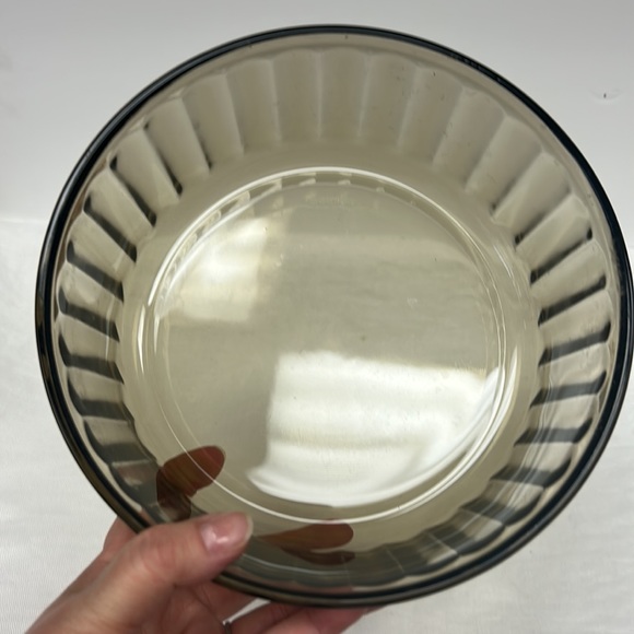 Vintage smoked glass “Arcopal” brand soufflé dishes made in France - Picture 3 of 11